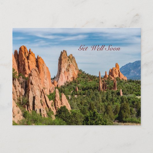 Kathedraal Spires-formaties Colorado Beterschap Briefkaart (Voorkant)