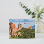 Kathedraal Spires-formaties Colorado Dank je Briefkaart (Staand voorkant)