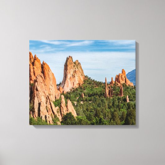 Kathedraal Spires Formations Colorado Canvas Afdruk (Voorkant)