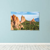 Kathedraal Spires Formations Colorado Canvas Afdruk (Insitu (Houten vloer))