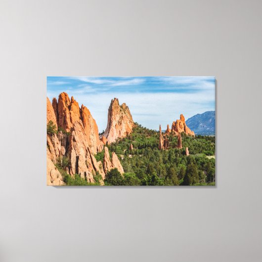 Kathedraal Spires Formations Colorado Canvas Afdruk (Voorkant)