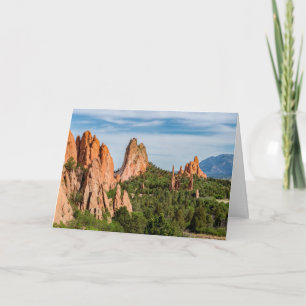 Kathedraal Spires Formations Colorado Wenskaart Kaart
