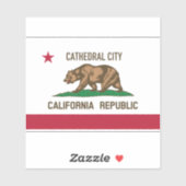 Kathedraal Stad CA Sticker (Vel)