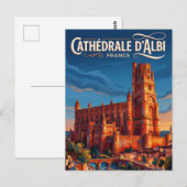 Kathedraal van Albi Frankrijk Briefkaart (Voorkant / Achterkant)