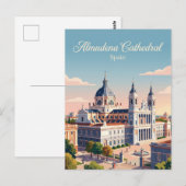 Kathedraal van Almudena Spanje Briefkaart (Voorkant / Achterkant)