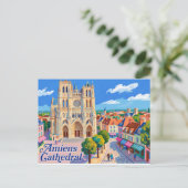 Kathedraal van Amiens Frankrijk Briefkaart (Staand voorkant)