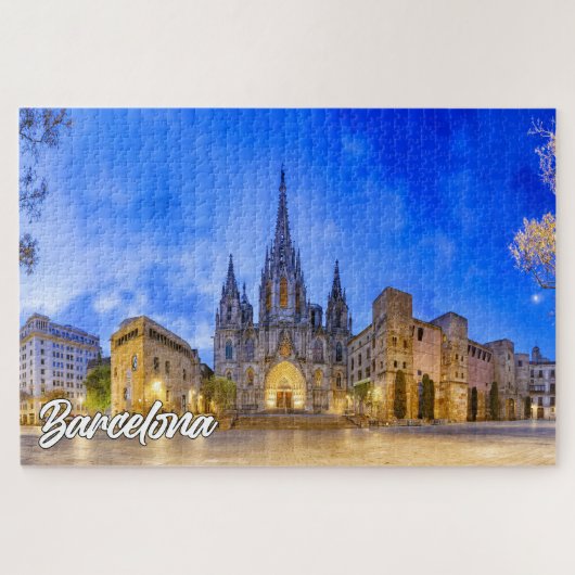 Kathedraal van Barcelona, Barcelona, Spanje Legpuzzel (Horizontaal)