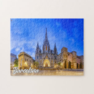 Kathedraal van Barcelona, Barcelona, Spanje Legpuzzel