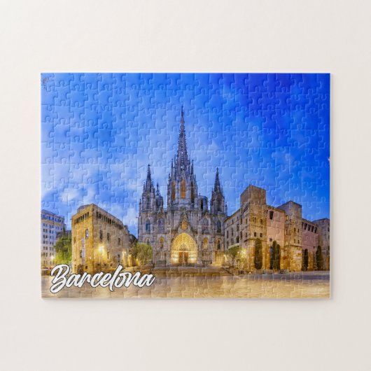 Kathedraal van Barcelona, Barcelona, Spanje Legpuzzel (Horizontaal)