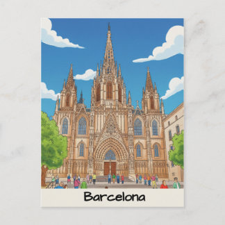 Kathedraal van Barcelona Briefkaart