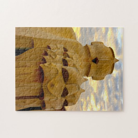 Kathedraal van Barcelona. Legpuzzel (Horizontaal)