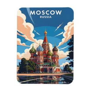 Kathedraal van Basilius de Heilige in Moskou Magneet