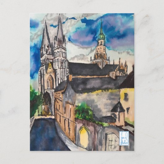 Kathedraal van Bayeux Frankrijk Briefkaart (Voorkant)