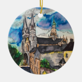 Kathedraal van Bayeux Frankrijk Keramisch Ornament