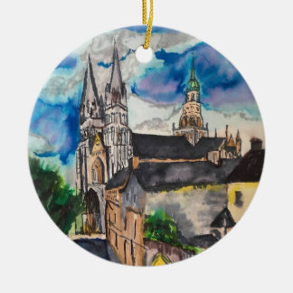 Kathedraal van Bayeux Frankrijk Keramisch Ornament