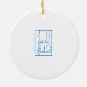 Kathedraal van Bayeux Frankrijk Keramisch Ornament (Achterkant)