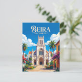 Kathedraal van Beira Mozambique Briefkaart (Staand voorkant)