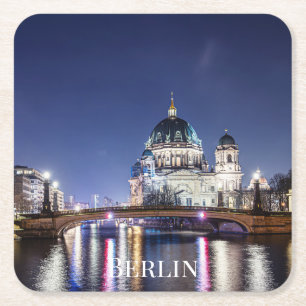 Kathedraal van Berlijn in Berlijn, Duitsland Kartonnen Onderzetters