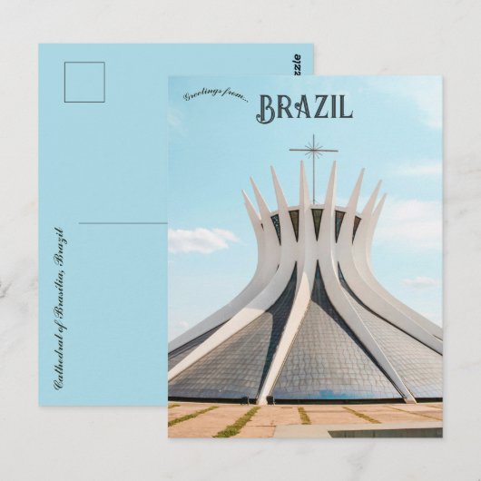 Kathedraal van Brasília in Brazilië Briefkaart (Voorkant / Achterkant)