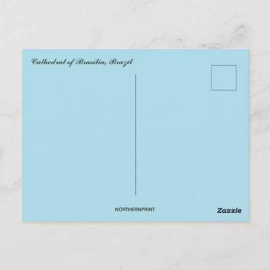 Kathedraal van Brasília in Brazilië Briefkaart (Achterkant)