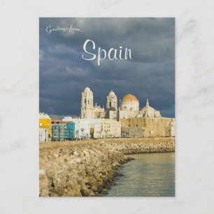 Kathedraal van Cádiz in Cádiz Spanje Briefkaart