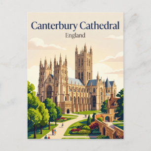 Kathedraal van Canterbury Engeland Briefkaart