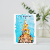 Kathedraal van Cartagena Colombia Briefkaart (Staand voorkant)