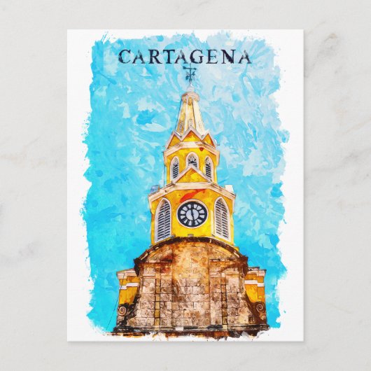Kathedraal van Cartagena Colombia Briefkaart (Voorkant)