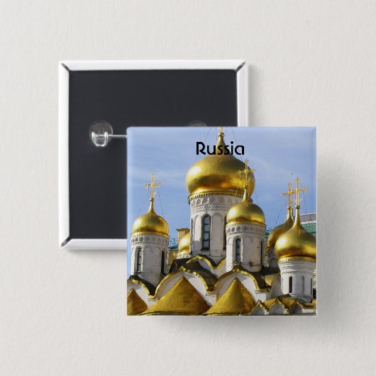 kathedraal van de aankondiging vierkante button 5,1 cm (Voorkant /achterkant)