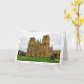 Kathedraal van de kerk van St Andrew, Wells, Somer Kaart (Gele Bloem)