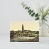 Kathedraal van de rivier Salisbury, Engeland, zeld Briefkaart (Staand voorkant)