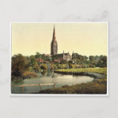 Kathedraal van de rivier Salisbury, Engeland, zeld Briefkaart (Voorkant)