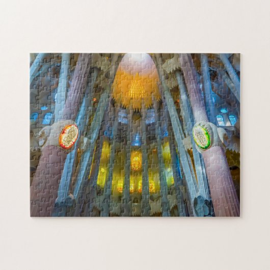Kathedraal van de Sagrada Família. Legpuzzel (Horizontaal)