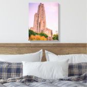 Kathedraal van de Universiteit van Pittsburgh Canvas Afdruk (Insitu (Slaapkamer))