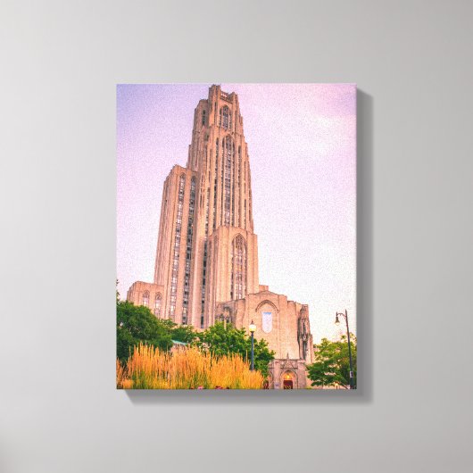 Kathedraal van de Universiteit van Pittsburgh Canvas Afdruk (Voorkant)