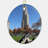 Kathedraal van de Universiteit van Pittsburgh Keramisch Ornament (Links)