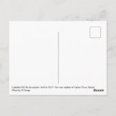 kathedraal van de veronderstelling, Carlow Town Briefkaart (Achterkant)