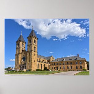 Kathedraal van de Vlakten, Victoria, Kansas Poster
