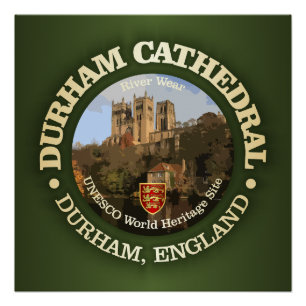 Kathedraal van Durham (rood) Perfect Poster