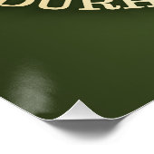 Kathedraal van Durham (rood) Perfect Poster (Hoek)