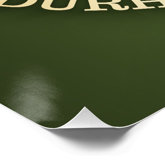 Kathedraal van Durham (rood) Perfect Poster (Hoek)