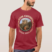 Kathedraal van Durham (rood) T-shirt (Voorkant)