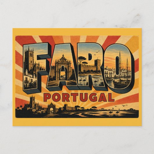 Kathedraal van Faro, Portugal Briefkaart (Voorkant)