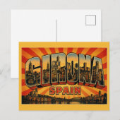 Kathedraal van Girona, Spanje Briefkaart (Voorkant / Achterkant)