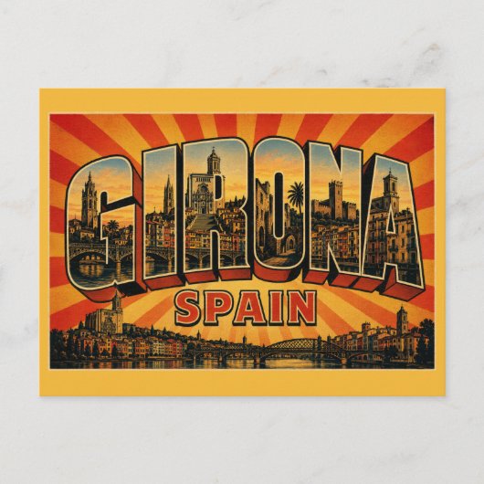 Kathedraal van Girona, Spanje Briefkaart (Voorkant)