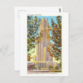  kathedraal van het leren in Pittsburgh, Penn. Briefkaart (Voorkant / Achterkant)