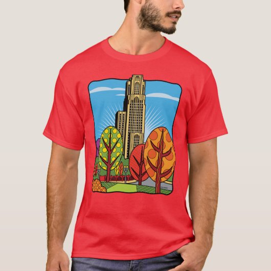 Kathedraal van het leren van Pittsburgh T-shirt (Voorkant)
