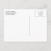 Kathedraal van Keulen, Hohenzollern Bridge, Duitsl Briefkaart (Achterkant)