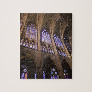 Kathedraal van Leon, interieur glas-in-loodramen Legpuzzel