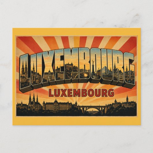 Kathedraal van Luxemburg Briefkaart (Voorkant)